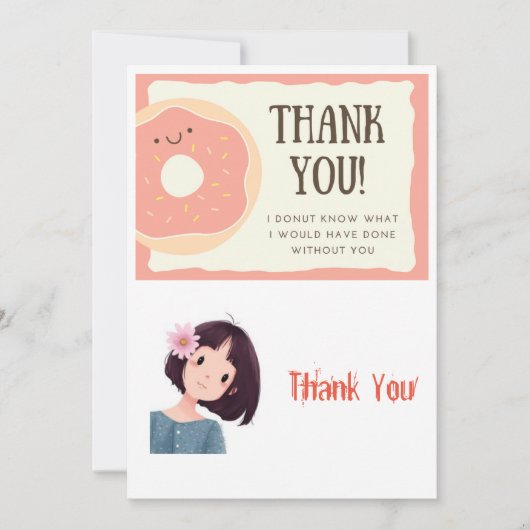 Schwester danke Karte (Vorderseite)