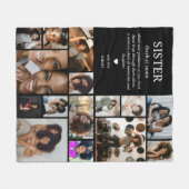 Schwester Definition Foto Collage Fleece (Vorderseite (Horizontal))