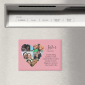 Schwester Definition Rosa Herz Erinnerungsstück Magnet (In Situ (Geschirrspüler))