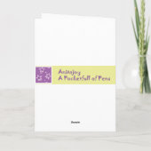 Schwester, denkend an Sie Karte (Rückseite)