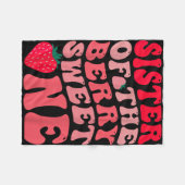 Schwester der beeren süßen Erdbeere zuerst Fleecedecke (Vorderseite (Horizontal))