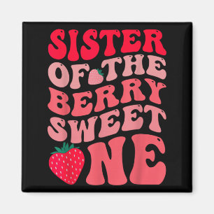 Schwester der beeren süßen ersten Erdbeere Magnet