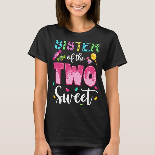 Schwester der beiden Sweet Sweetie Girl 2nd Bday C T-Shirt (Vorderseite)