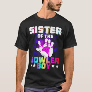 Schwester der Bowler Boy Matching Family Bowling B T-Shirt