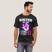 Schwester der Bowler Boy Matching Family Bowling B T-Shirt (Vorne ganz)