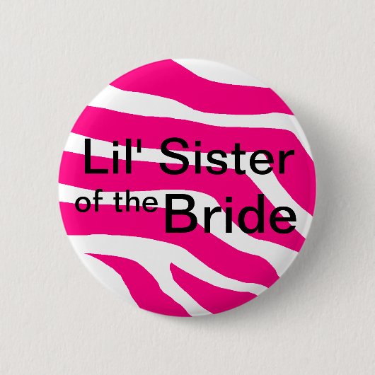 Schwester der Braut Button (Vorderseite)