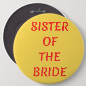 Schwester der Braut Button (Vorne & Hinten)