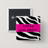 Schwester der Braut Button (Vorne & Hinten)