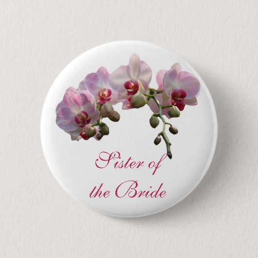 Schwester der Braut/des Bräutigams Button (Vorderseite)