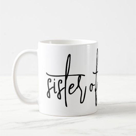 Schwester der Braut Kaffeetasse (Links)