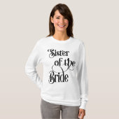 Schwester der Braut T-Shirt (Vorne ganz)