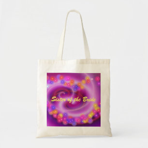 Schwester der Braut Wirbel Heart Bag Tragetasche