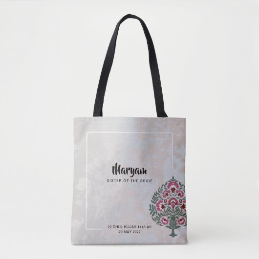 Schwester der Bride Tote Tasche - Geschenk nach Ma (Vorderseite)