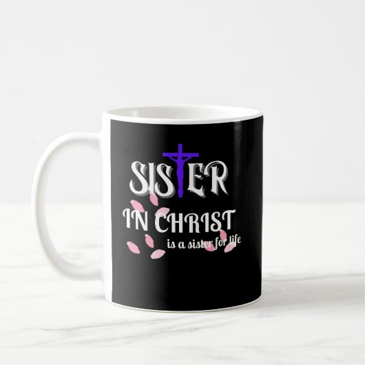 Schwester der Christlichen Schrift Christi Kaffeetasse (Links)