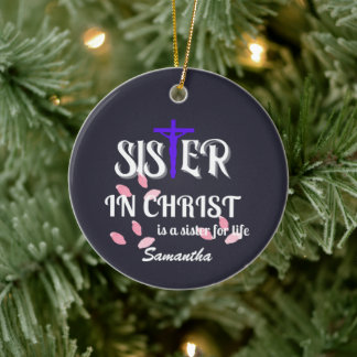 Schwester der Christlichen Schrift Christi Keramik Ornament
