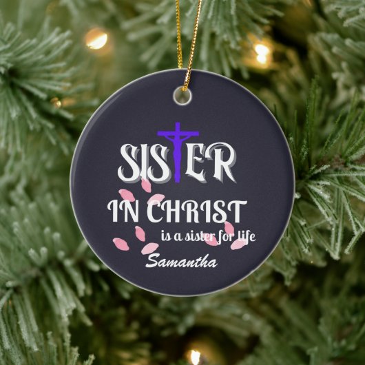 Schwester der Christlichen Schrift Christi Keramik Ornament (Baum)