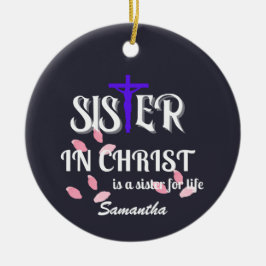 Schwester der Christlichen Schrift Christi Keramik Ornament