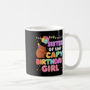 Schwester der Familie Capy Birthday Girl Capybara  Kaffeetasse