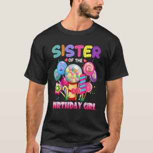 Schwester der Familie Sweetie Candy zum Geburtstag T-Shirt