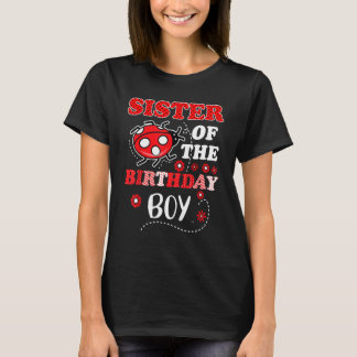 Schwester der Geburtstagsjunge Matching-Familie La T-Shirt