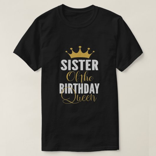 Schwester der Geburtstagskarren T-Shirt (Design vorne)