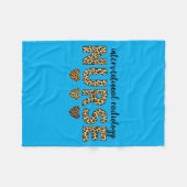 Schwester der interventionellen Radiologie Leopard Fleecedecke (Vorderseite (Horizontal))