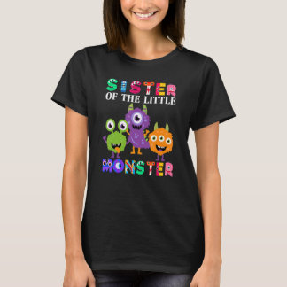 Schwester der kleinen Monster-Geburtstagsfamilie T-Shirt