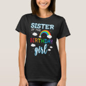 Schwester der Rainbow Matching Famile T-Shirt (Vorderseite)