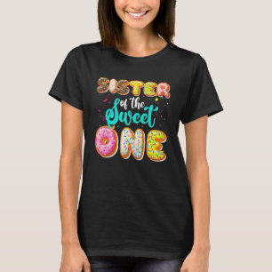 Schwester der süßen 1. Geburtstagsfamilie Donut T-Shirt