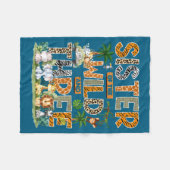 Schwester der Wildnis & Three Zoo 3. Geburtsta Fleecedecke (Vorderseite (Horizontal))