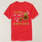 Schwester des Babycado avocado mamacado Guacamole T-Shirt (Design vorne)