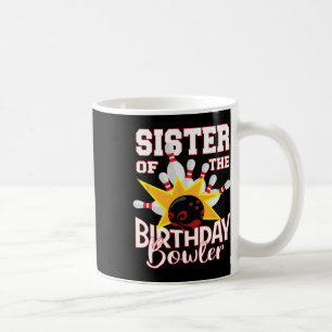 Schwester des Bowler Kid Bowling Party Kaffeetasse