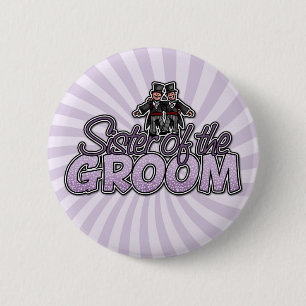 Schwester des Bräutigamknopfes Button