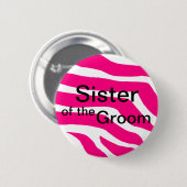 Schwester des Bräutigams Button (Vorne & Hinten)