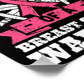 Schwester des Brustkrebses Warrior rosa Sensibilis Poster (Ecke)