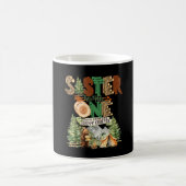 Schwester des einen glücklichen Camper 1. Geburtst Kaffeetasse (Mittel)