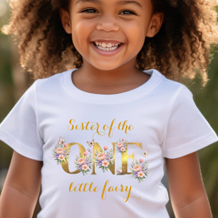 Schwester des Feengartens 1. Geburtstagsfeier T-Shirt