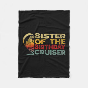 Schwester des Geburtstags-Cruisers Lustige Kreuzfa Fleecedecke