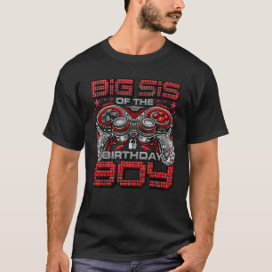 Schwester des Geburtstags-Jungen-Gamers Birthday B T-Shirt