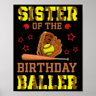 Schwester des Geburtstags Ller Softll Themen B-Day Poster