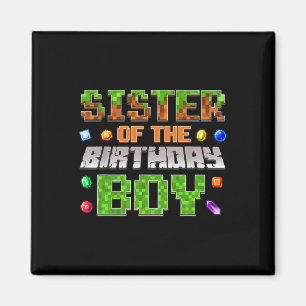 Schwester des Geburtstagsjungen Bday-Party-Videosp Magnet