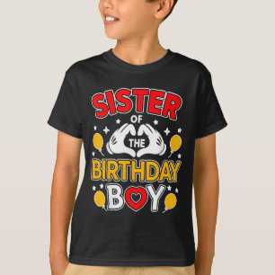 Schwester des Geburtstagsjungen Familien-Matching T-Shirt