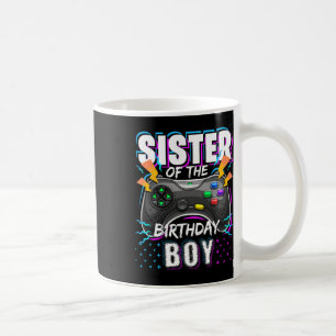 Schwester des Geburtstagsjungen passendes Videospi Kaffeetasse