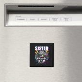 Schwester des Geburtstagsjungen passendes Videospi Magnet (In Situ (Geschirrspüler))