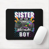 Schwester des Geburtstagsjungen passendes Videospi Mousepad (Mit Mouse)