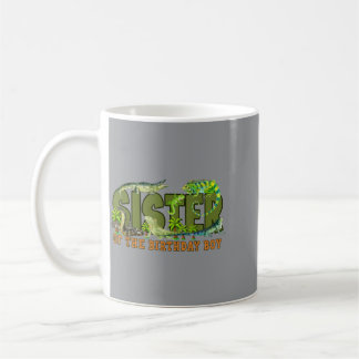 Schwester des Geburtstagsjungen Reptilien Eidechse Kaffeetasse