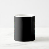 Schwester des Geburtstagsjungen Videospieler Pixel Kaffeetasse (Mittel)
