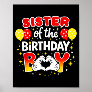 Schwester des Geburtstagskindes Familien-Matching  Poster