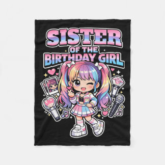 Schwester des Geburtstagsmädchens Koreanische Popu Fleecedecke