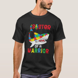 Schwester des Kriegers Autistische Kinder Autismus T-Shirt